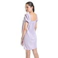 thumbnail image 3 of Vestido de lino escote cuadrado Roman Fashion /Juvenil, 20372 (Lila) lila M, 3 of 5