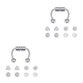 thumbnail image 3 of Guardoinrt Xiangbala Magnetic Fake Septum Nose Rings Hoop for Women Chic and Sophisticated Acrylic Silver 2Set, 3 of 6