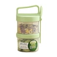 thumbnail image 1 of Portable Breakfast Cup Set: 360ml + 360ml For Fruits Oats Yogurt Milk & | For Students & Outdoor Picnics | Includes Spoon & Design Rice 25 Pounds, 1 of 2