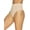 Warm Neutral, variant on Felina Women's Fusion Waist Shapewear Thong (Black, Small)