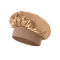thumbnail image 4 of Oksale Silk Bonnet for Sleeping Women Men for Long Hair Satin Sleep Caps Wide Band Womens Bonnets Gold, 4 of 6