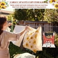 thumbnail image 5 of ZIATUBLE Christmas Snowman Clothes Pin Storage Bag Snowflakes Laundry Clothes Pin Bag 2 Pcs Stretchy Hanging Can Storage Organizer Pantry for Home Outdoor Supply Clothespin Bags, 5 of 7