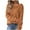 Yellow, variant on MaFYtyTPR Women's Sweater Tops Casual Solid Color Crew Collar Fall/Winter Long Sleeved Loose Sweaters Blouse Blue L