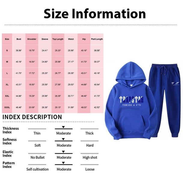 Trapstar Hoodies for Women Sets Long Sleeve Graphic Sweatshirts