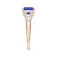 thumbnail image 3 of ANGARA Natural Solitaire Emerald-Cut 1.5 ct Tanzanite Split Shank Ring in 14K Rose Gold for Women (Size-7mm) | December Birthstone, Anniversary, Jewelry Gift for Women | Natural Tanzanite Ring, 3 of 9