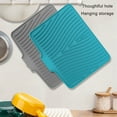 thumbnail image 4 of Silicone Heat Resistant Dish Drying Mat Drain Faster Strong Grip for Kitchen Home, 4 of 7