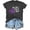 Dark Gray, variant on Womens Graphic Tee Short Sleeve Crewneck Tops Summer Alzheimer's Awareness T-Shirts Casual Heart Memory Support Shirts