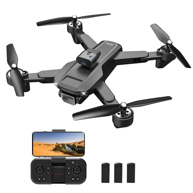 Avión plegable Cámara 4K FPV Drones Localización de flujo óptico para niños niñas
