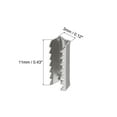 thumbnail image 2 of Uxcell Belt Buckle End Tips, 0.43'' Ribbon Crimp End Fasteners, Silver Tone 100 Pack, 2 of 8