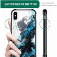 thumbnail image 3 of Compatible with iPhone Xs Max Case, Blue Ink Warrior Case for Men Woman, Anti-Scratch Soft TPU Shockproof Unique Protective Cover Pattern Design, 3 of 7