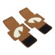 thumbnail image 4 of 2pcs Cat Eyes Patch Reflective Hook Loop Design Canvas Luminous Cat Eyes Patch for Hats Uniform Backpack Outdoor Activities Night Rides Khaki, 4 of 5