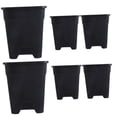 thumbnail image 6 of OUNONA  Breathable Plastic Root Control Flowerpots Black for Home 6Pcs, 6 of 8