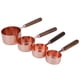 thumbnail image 4 of Cuchara medidora, 4 piezas/juego de oro rosa, cuchara medidora de acero inoxidable, taza medidora de acero inoxidable, diseño elevado Jadeshay A, 4 of 8