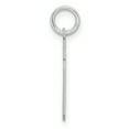 thumbnail image 2 of Sterling Silver/Rhodium-plated Satin Number 19 Charm QPS19, 2 of 4