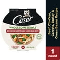 thumbnail image 6 of Cesar Wholesome Bowls Beef, Chicken, Carrot, Barley, Green Bean Recipe Wet Dog Food, 3 oz Bowl, 6 of 10
