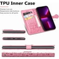 thumbnail image 2 of for iPhone 13 Pro Max (6.7 Inch) Cartoon Cute Wallet Case,Cat Dog Style Flip Phone Cover with ID Card Holder PU Leather Cases for iPhone 13 Pro Max MG Pink, 2 of 14