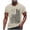 Beige, variant on Mens 250th Anniversary USA Patriotic Summer Tee American Flag 4th of July Print Crew Neck Short Sleeve Top