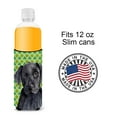 thumbnail image 4 of Labrador Black St. Patricks Day Shamrock Portrait Ultra Hugger for slim cans, 4 of 6