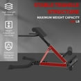 thumbnail image 5 of Yeshouse Adjustable Roman Chair Back Extension Bench – Dual-Angle & Height Hyperextension Trainer with Non-Slip Base, Heavy-Duty Steel Frame for Home & Gym Use, 5 of 5
