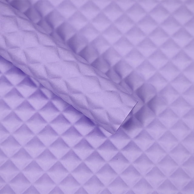 Nvzi flower packaging paper floral gift bouquet waterproof embossed paper floral material packaging paper (purple)