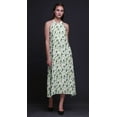 thumbnail image 4 of Bimba Robe Longue de Plage Sans Dos Imprimée pour Femmes à Col Licou en Rayonne - Small, 4 of 6