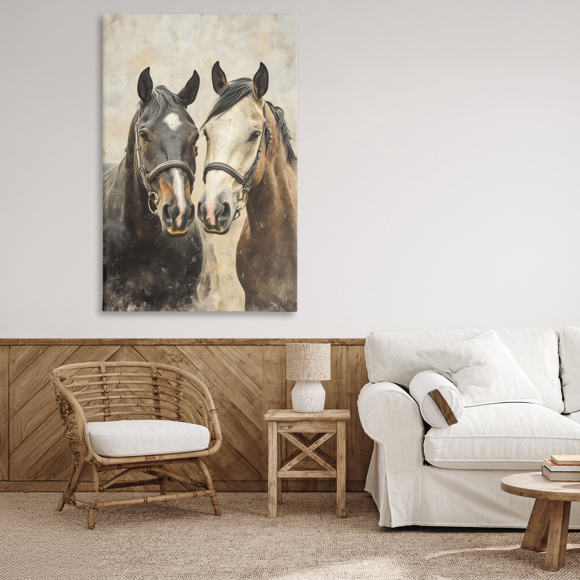 Stupell Industries Pair of Horses in Harmony Canvas Wall Art, design by Creative Studio