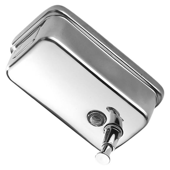 Masteelf Stainless Steel Wall-Mounted Soap Dispenser for Liquid Soap and Dishwashing Detergent, Easy to Use and