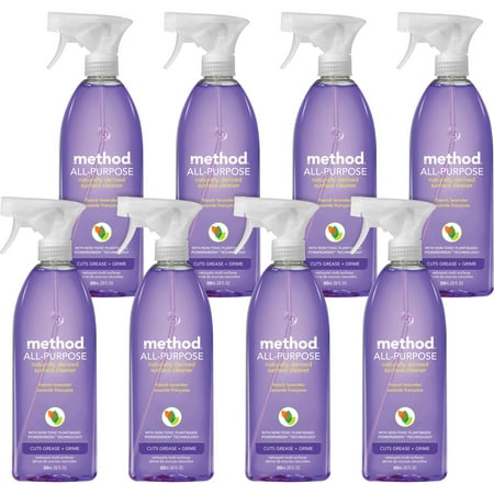 Method, MTH00005CT, All-Purpose Lavender Surface Cleaner, 8 / Carton, Lavender