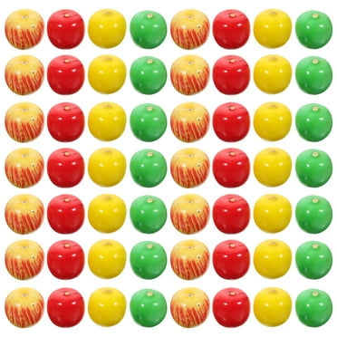 Liukekj 60pcs Foam Fruit Artificial Mini Apples Fake Apples Home Kitchen Photography Party Decoration