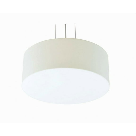 AFX  Anton 15-inch Satin Nickel LED Pendant, Jute Shade