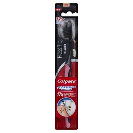 Colgate Total Advanced Floss-Tip Black Toothbrush