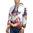 thumbnail image 3 of Lsque Halloween Gnome With Pumpkins Pattern Casual Men's Hoodie,Hooded Sweatshirt with Kangaroo Pocket,Pullover Hoodie-XX-Large, 3 of 7