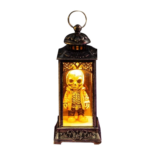 Huanglei Halloween LED Skeleton Battery Operated Flameless Candle Light For Party Bar & Room Decorations