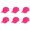 Hot Pink, variant on 6 Pack Soft Cotton Dad Hats Comfortable Fit for Everyday Wear (Green)
