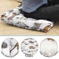 thumbnail image 3 of Vintage Cat Themed Tatami Mat - Hand-Drawn Cat Graphic Floor Cushion - Thick & Resilient Meditation Seat for Home Decor, 3 of 5
