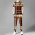thumbnail image 5 of Conjunto deportivo de chándal de alta calidad para hombre, camiseta de lujo, pantalones deportivos, conjuntos de ropa negra para hombre, tendencia 2024, verano fresco, 5 of 5