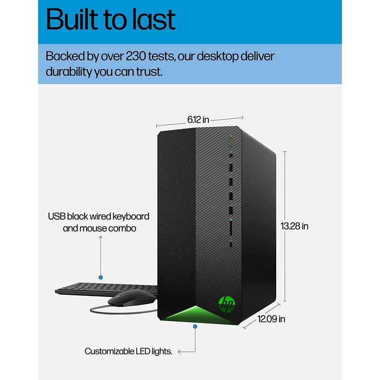 HP Pavilion Gaming Desktop AMD Ryzen 7 5700G Processor NVIDIA