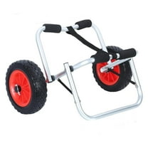 Foldable Kayak Cart with 10" Pneumatic Tire, Canoe Dolly Kayak Adjustable Kayak Transport Dolly Trailer, 150lb Capacity