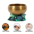 thumbnail image 4 of IBA Indianbeautifulart Tibetan Singing Bowl Musical Instrument For Meditation W/ Stick & Cushion Handcrafted In Nepal Bowl For Relaxation, Yoga & Spiritual Healing, 4 of 7