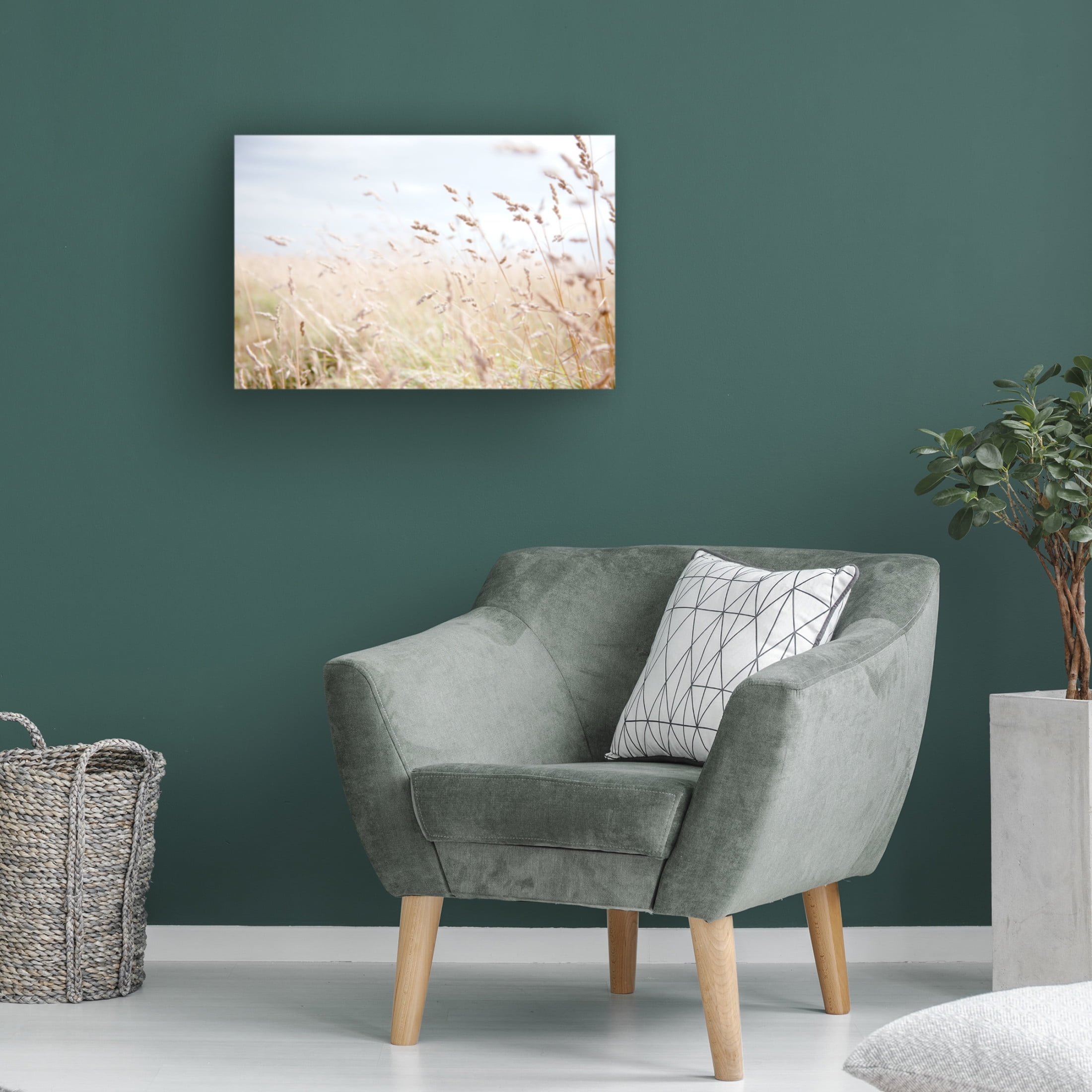 Canvas Wall Art - Tom Quartermaine 'Summer Field' Wall Art for Living Room, Bedroom, or Office Décor by Trademark Fine Art - 47 x 30 Inches