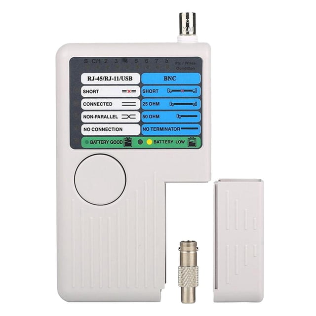 Tachiuwa Cable Tester Meter /RJ11/USB/BNC LAN Cable Cat5 Cat6 Phone Tester