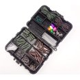 thumbnail image 1 of Carp Fishing Tackle Accessory with Black Fishing Tools Storage Box Weights Swivels Snaps Safety Clips Hooks Swivels Hair Rigs, 1 of 7