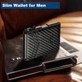thumbnail image 2 of Cartera ZALVEX para hombre minimalista de 9 a 13 tarjetas con clip para billetes RFID, 2 of 7