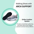 thumbnail image 4 of Zapatos para caminar MEHOTO Orthotic Sneakers para mujer gris/rosa 6.5, 4 of 6