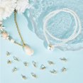 thumbnail image 4 of 1 Box 60Pcs Eye Pin Peg Bail 18K Gold Plated Brass Cup Peg Bails Connector with 0.8mm Pin for Half Drilled Beads Pendants Charms Jewelry Earring Making, 4 of 6
