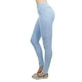thumbnail image 6 of Fashion2Love Shaping Pull On Butt Lift Push Up Yoga Pants Stretch Indigo Denim Skinny Jeans, 6 of 8