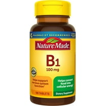 Nature Made Vitamin B-1 100 mg Tablets 100 Tablets (Pack of 3)