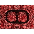 thumbnail image 1 of Ahgly Company Indoor Rectangle Medallion Red French Area Rugs, 2' x 4', 1 of 4