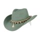 thumbnail image 1 of Sonducket Sombrero de vaquero con protección solar, estilo occidental elegante, sombrero de ala ancha, sombrero de vaquera de verano, sombrero Sombreros verde, 1 of 6