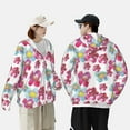 thumbnail image 6 of Fotbe Watercolor Flowers Men's Women's UPF 50+ Sun Protection Jacket Hooded Cooling Shirt with Pockets Hiking Outdoor Performance-3X-Large, 6 of 9